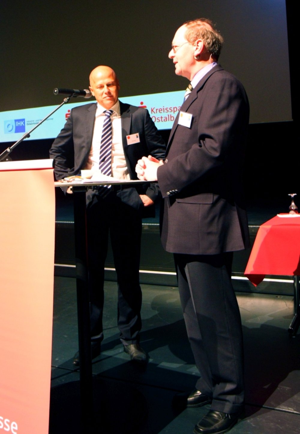 Lasershow Innovation Award Ostwuerttemberg Lothar Bopp and Georg Giesberg