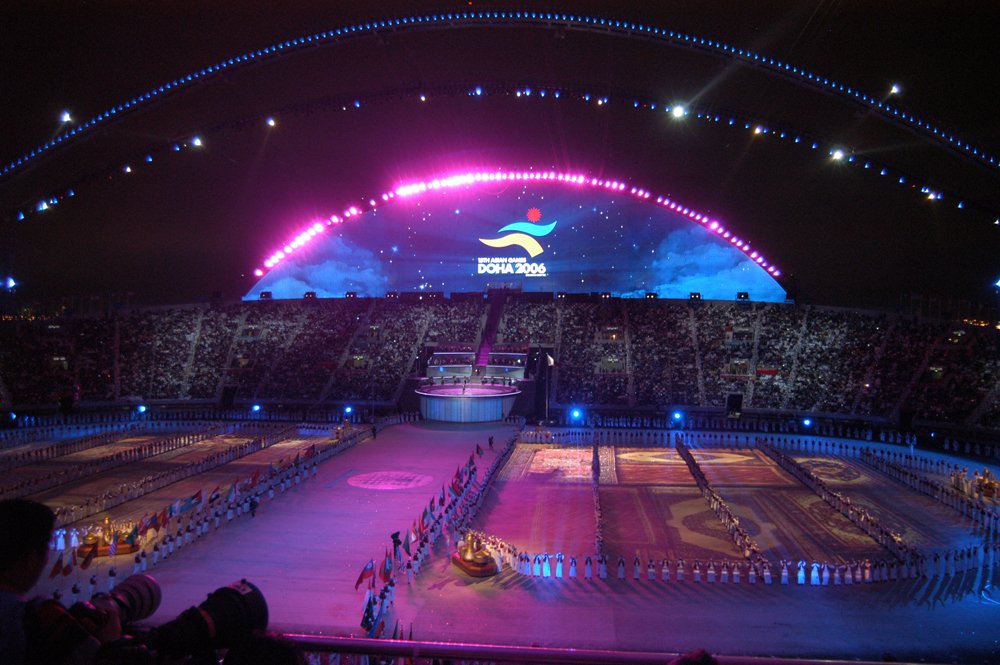 Lasershow Asian Games 2006 Athletes1