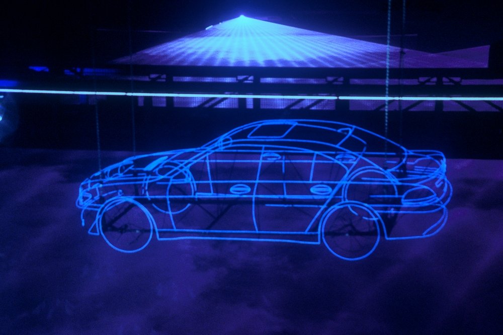 Lasershow 02G00300 Event Service Special Effects Illuminated 3D Object BMW 7 series Launch
