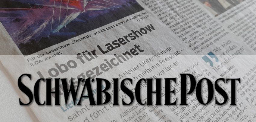 Banner SchwaePo fuer Lasershow