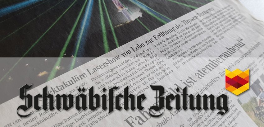 Banner Schwaebische Zeitung Spektakulaere Lasershow
