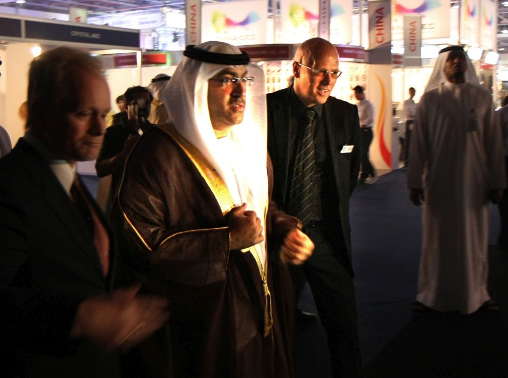 Lothar Bopp and the Minister of Commerce of Dubai open the PALME 2011 trade show