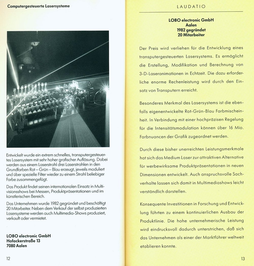 Innovationspreis BW 1992 Broschuere S12 13