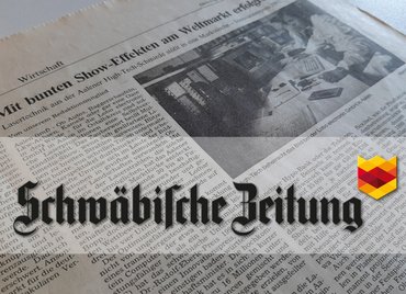 Banner Schwaebische Zeitung Mit bunten Show Effekten