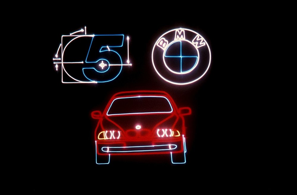 Lasershow BMW 5 series Launch Laser Projection Product