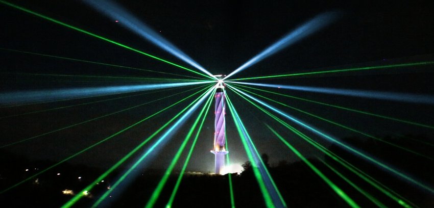02B11100 Lasershow Eventservice Outdoor Spectacles Thyssen Rottweil 2