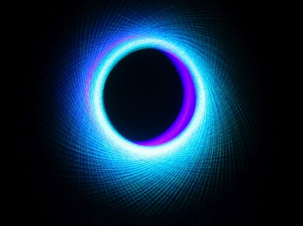 Lasershow Laser Photography Black Hole Eclipse