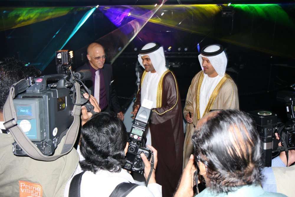 Lasershow The Company Fairs PALME 2009 Dubai Opening Ceremony