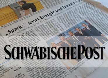[Translate to English:] Banner SP Sparks spart Energie und buendelt Licht